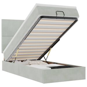 vidaXL Ottom&aacute;n &aacute;gykeret matracokkal vil&aacute;gossz&uuml;rke 80x200cm b&aacute;rsony