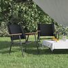 vidaXL 2 db fekete oxford sz&ouml;vet camping sz&eacute;k 54 x 55 x 78 cm