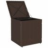 vidaXL 2 db barna polyrattan kerti szék párnával 40x40x43 cm