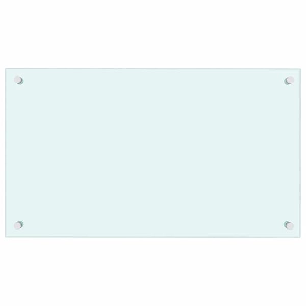 vidaXL 2 db fehér edzett üveg konyhai falburkoló 70 x 40 cm