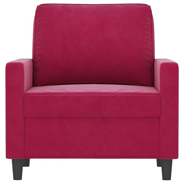 vidaXL bordó bársony kanapéfotel 60 cm