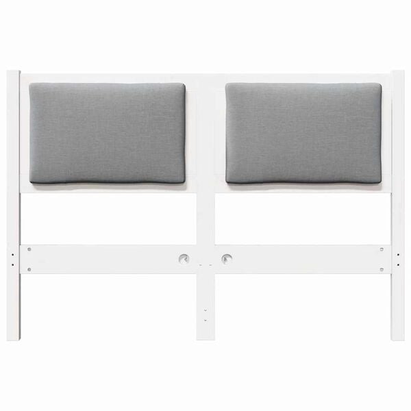 vidaXL Fejt&aacute;mla Egy&eacute;b Feh&eacute;r 135 cm T&ouml;m&ouml;r fenyőfa