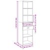 vidaXL szürke sonoma szerelt fa magasszekrény 50x42,5x185 cm