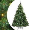 vidaXL Mű kar&aacute;csonyfa 300 LED-del &aacute;llv&aacute;nnyal Z&ouml;ld 210 cm PE &eacute;s PVC