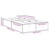 vidaXL Ágykeret tárolóval tárolóval Sonoma tölgy 120 x 190 cm Faanyag