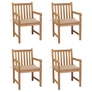 vidaXL 4 db t&ouml;m&ouml;r t&iacute;kfa kerti sz&eacute;k b&eacute;zs p&aacute;rn&aacute;kkal