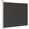 vidaXL fekete WPC ker&iacute;t&eacute;spanel 175 x 146 cm