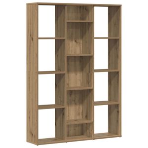 vidaXL k&eacute;zműves t&ouml;lgy forg&aacute;cslap t&eacute;relv&aacute;laszt&oacute;/k&ouml;nyvszekr&eacute;ny
