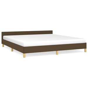 vidaXL s&ouml;t&eacute;tbarna sz&ouml;vet &aacute;gykeret matrac n&eacute;lk&uuml;l 180 x 200 cm