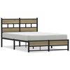 vidaXL sonoma t&ouml;lgy sz&iacute;nű f&eacute;m &aacute;gykeret matrac n&eacute;lk&uuml;l 120 x 200 cm