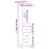 vidaXL szürke sonoma szerelt fa magasszekrény 34,5 x 34 x 180 cm