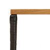 vidaXL K&uuml;lt&eacute;ri Asztal Fekete 80 x 40 x 40 cm Ac&eacute;l &eacute;s poli rattan