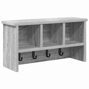 vidaXL Fali Kab&aacute;thorog Falra szerelhető Sz&uuml;rke Sonoma 50 x 16 x 26 cm
