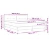 vidaXL Boxrug&oacute;s &aacute;gy matracmal Vil&aacute;gossz&uuml;rke 160 x 200 cm B&aacute;rsony
