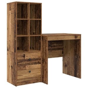 vidaXL Asztal &Ouml;reg fa 115,5 x 50 x 127 cm 2 db