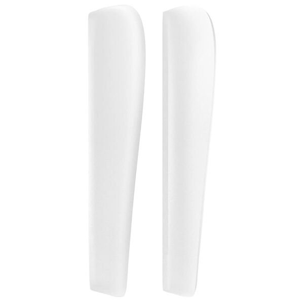 vidaXL feh&eacute;r műbőr fejt&aacute;mla sz&aacute;rnyakkal 93x23x118/128 cm