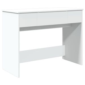 vidaXL feh&eacute;r f&eacute;s&uuml;lk&ouml;dőasztal t&uuml;k&ouml;rrel 100x45x76 cm