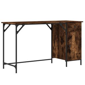 vidaXL f&uuml;st&ouml;s t&ouml;lgy sz&iacute;nű szerelt fa sz&aacute;m&iacute;t&oacute;g&eacute;pasztal 131 x 48 x 75 cm