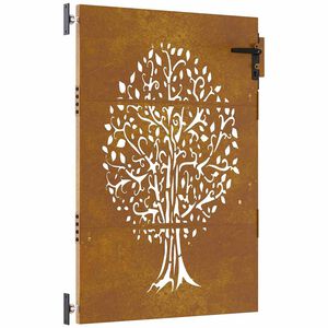 vidaXL famint&aacute;s corten ac&eacute;l kerti kapu 85x125 cm