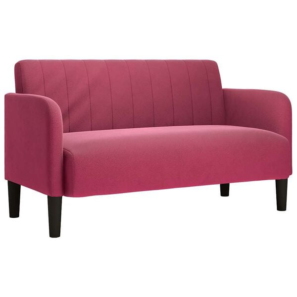 vidaXL bordó bársony loveseat kanapé 109 cm