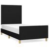 vidaXL fekete sz&ouml;vet &aacute;gykeret matrac n&eacute;lk&uuml;l 100x200 cm