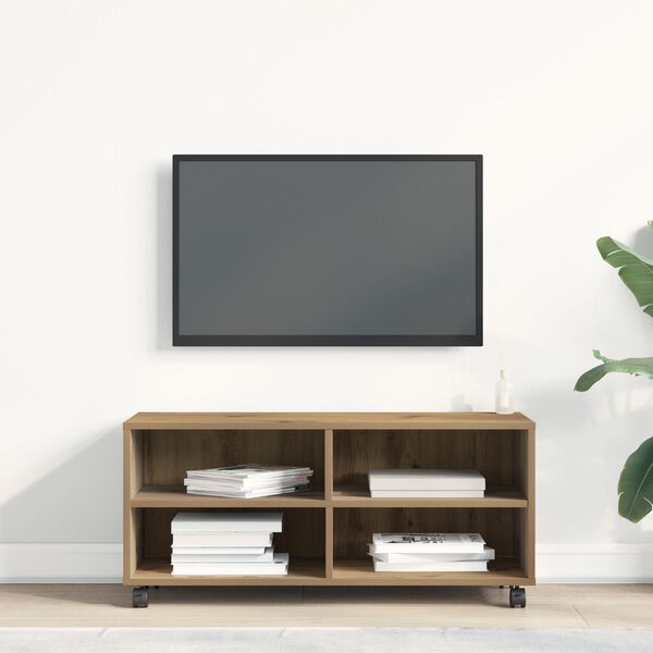 vidaXL TV szekr&eacute;ny Barna 90 x 35 x 40.5 cm Faanyag