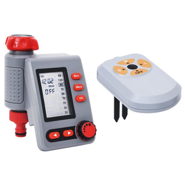 vidaXL kerti egyutas digitális öntözésidőzítő és nedvességérzékelő