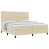 vidaXL Boxrug&oacute;s &aacute;gy fejt&aacute;ml&aacute;val Kr&eacute;m 200 x 200 cm sz&ouml;vet