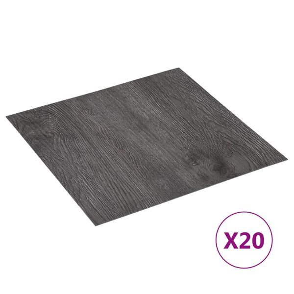 vidaXL 20 db barna &ouml;ntapad&oacute; PVC padl&oacute;lap 1,86 m&sup2;