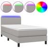vidaXL vil&aacute;gossz&uuml;rke sz&ouml;vet rug&oacute;s &eacute;s LED-es &aacute;gy matraccal 80 x 200 cm