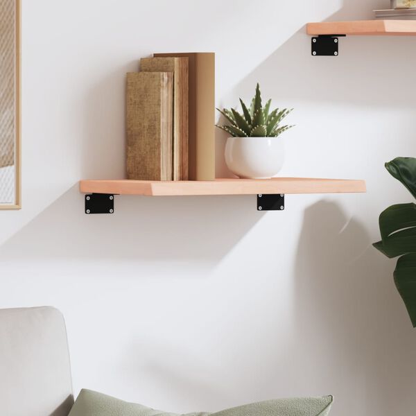 vidaXL kezeletlen t&ouml;m&ouml;r t&ouml;lgyfa fali polc 40x20x2 cm