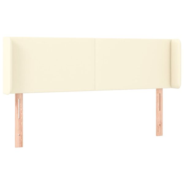 vidaXL kr&eacute;msz&iacute;nű műbőr sz&aacute;rnyas fejt&aacute;mla 147x16x78/88 cm