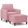 vidaXL r&oacute;zsasz&iacute;n b&aacute;rsony kanap&eacute;fotel l&aacute;btart&oacute;val 60 cm