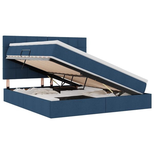 vidaXL &Aacute;gy t&aacute;rol&oacute;val &eacute;s matraccal K&eacute;k 160 x 200 cm Poli&eacute;szter