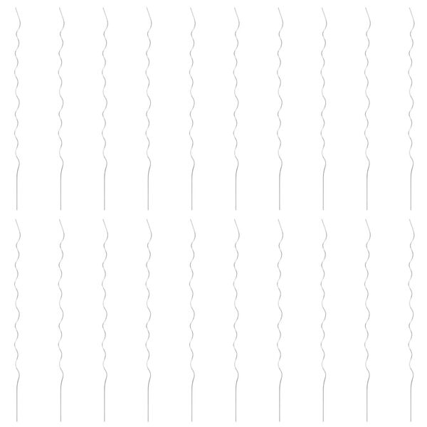 vidaXL 20 db spirál alakú horganyzott acél növény támaszték 170 cm