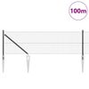 vidaXL Ker&iacute;t&eacute;soszlop Sz&uuml;rke 100 x 0,5 m (19 x 19 mm h&aacute;l&oacute;) Ac&eacute;l &eacute;s PVC