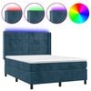vidaXL s&ouml;t&eacute;tk&eacute;k b&aacute;rsony rug&oacute;s &eacute;s LED-es &aacute;gy matraccal 140x190 cm