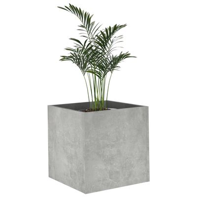 vidaXL betonszürke szerelt fa virágtartó 40 x 40 x 40 cm