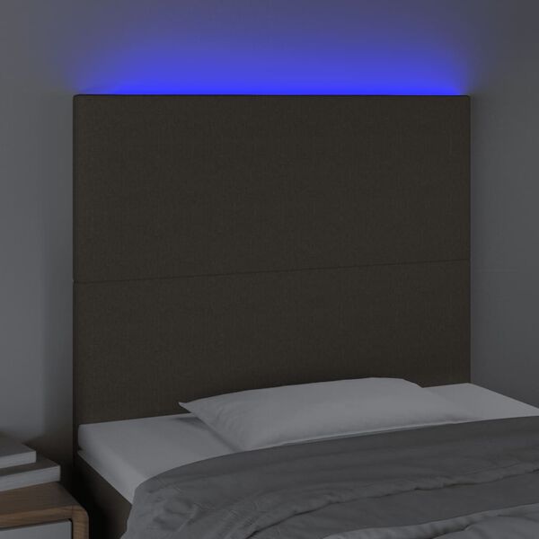 vidaXL t&oacute;psz&iacute;nű sz&ouml;vet LED-es fejt&aacute;mla 90x5x118/128 cm