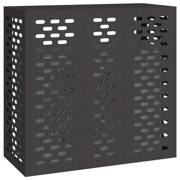 vidaXL L&eacute;gkondicion&aacute;l&oacute; Takar&oacute; Fekete 110 x 50 x 105 cm Ac&eacute;l