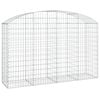vidaXL íves horganyzott vas gabion kosár 200x50x120/140 cm