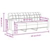 vidaXL 3 személyes sötétszürke bársony kanapé díszpárnákkal 180 cm