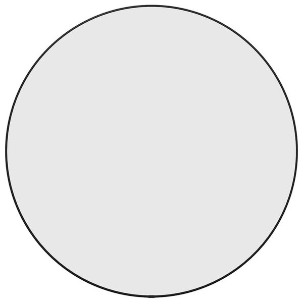 vidaXL fekete falitükör Ø 60 cm Kerek