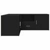 vidaXL fekete szerelt fa sarokszekr&eacute;ny 200x40x45 cm