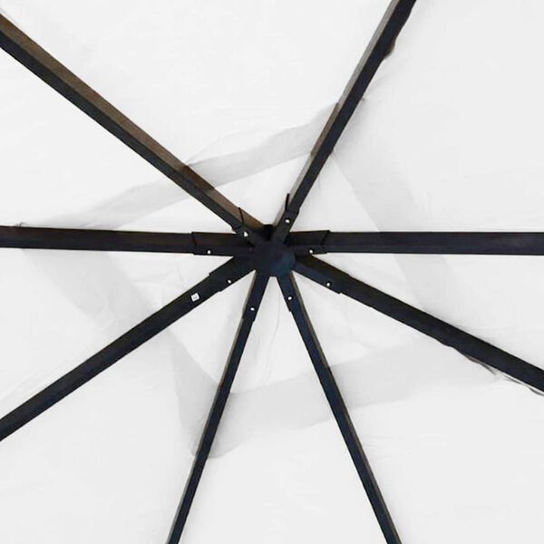 vidaXL feh&eacute;r pavilon 4 x 4 x 3 m 180 g/m&sup2;