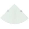 vidaXL 2 db feh&eacute;r &uuml;veg sarokpolc kr&oacute;mtart&oacute;val 25 x 25 cm