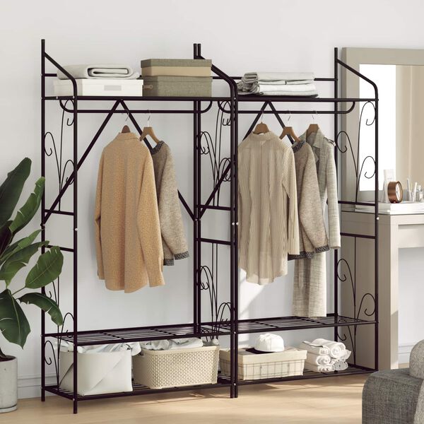 vidaXL Nyitott Szekr&eacute;ny Egysz&iacute;nű 2 pcs 78 x 36 x 158 cm