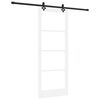 vidaXL Cs&uacute;sz&oacute; ajt&oacute; Feh&eacute;r 83 x 211 cm T&ouml;m&ouml;r fenyőfa &eacute;s &uuml;veg