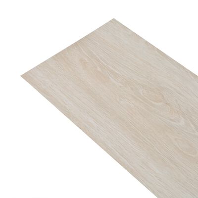 vidaXL fehér tölgyszínű öntapadó 2 mm-es PVC padlóburkoló lapok 5,21m²