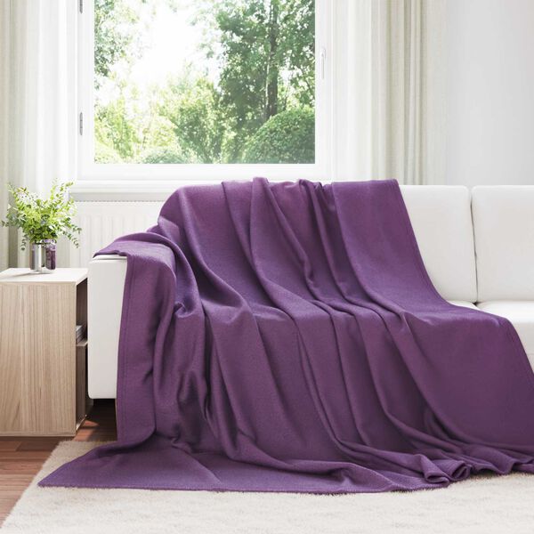 vidaXL Takar&oacute;k 24 pcs Lila 240 x 220 cm Gyapj&uacute;